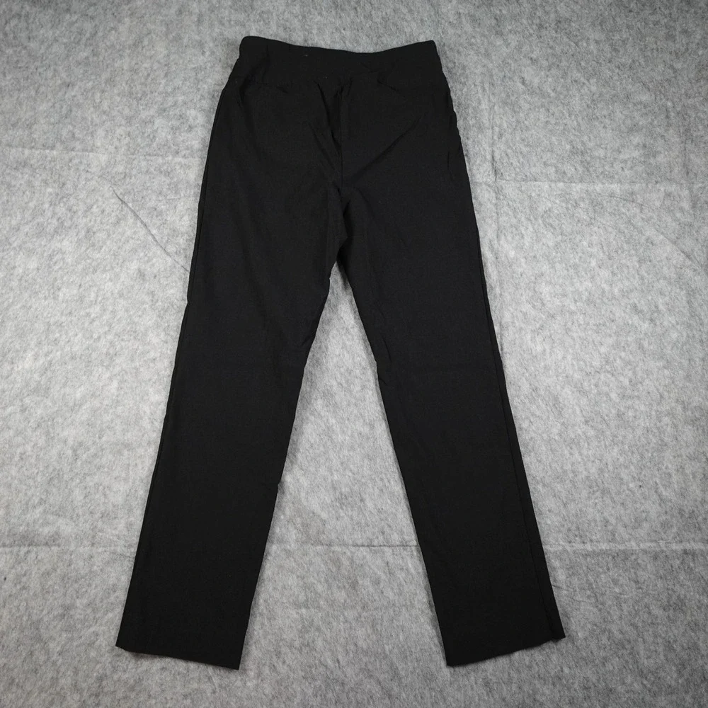 Sara Campbell Pants Women 6 Black‎ Stretch Slim Tapered Made In USA Career
